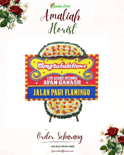 Bunga Papan Congratulation di Dalang